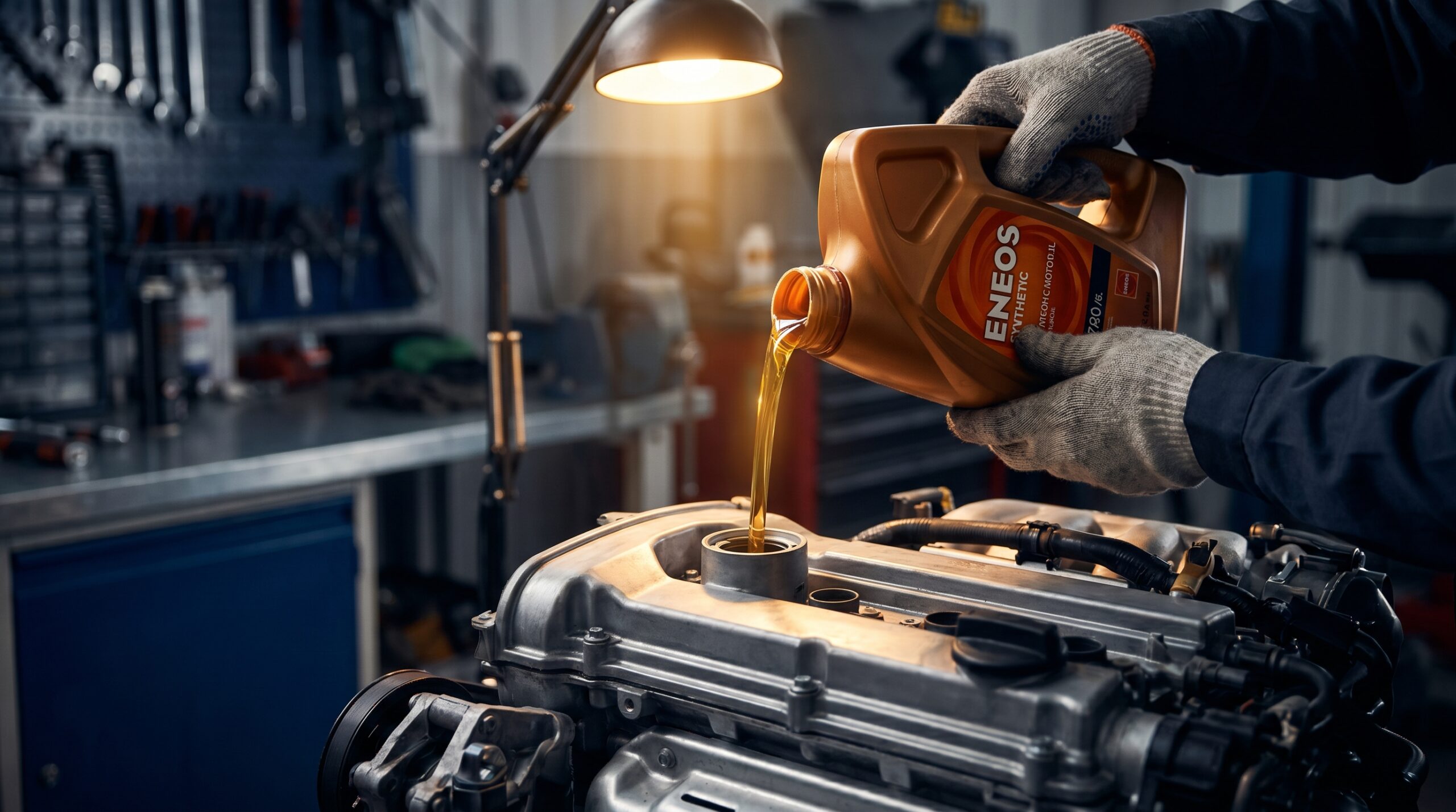 ENEOS Oil Pouring